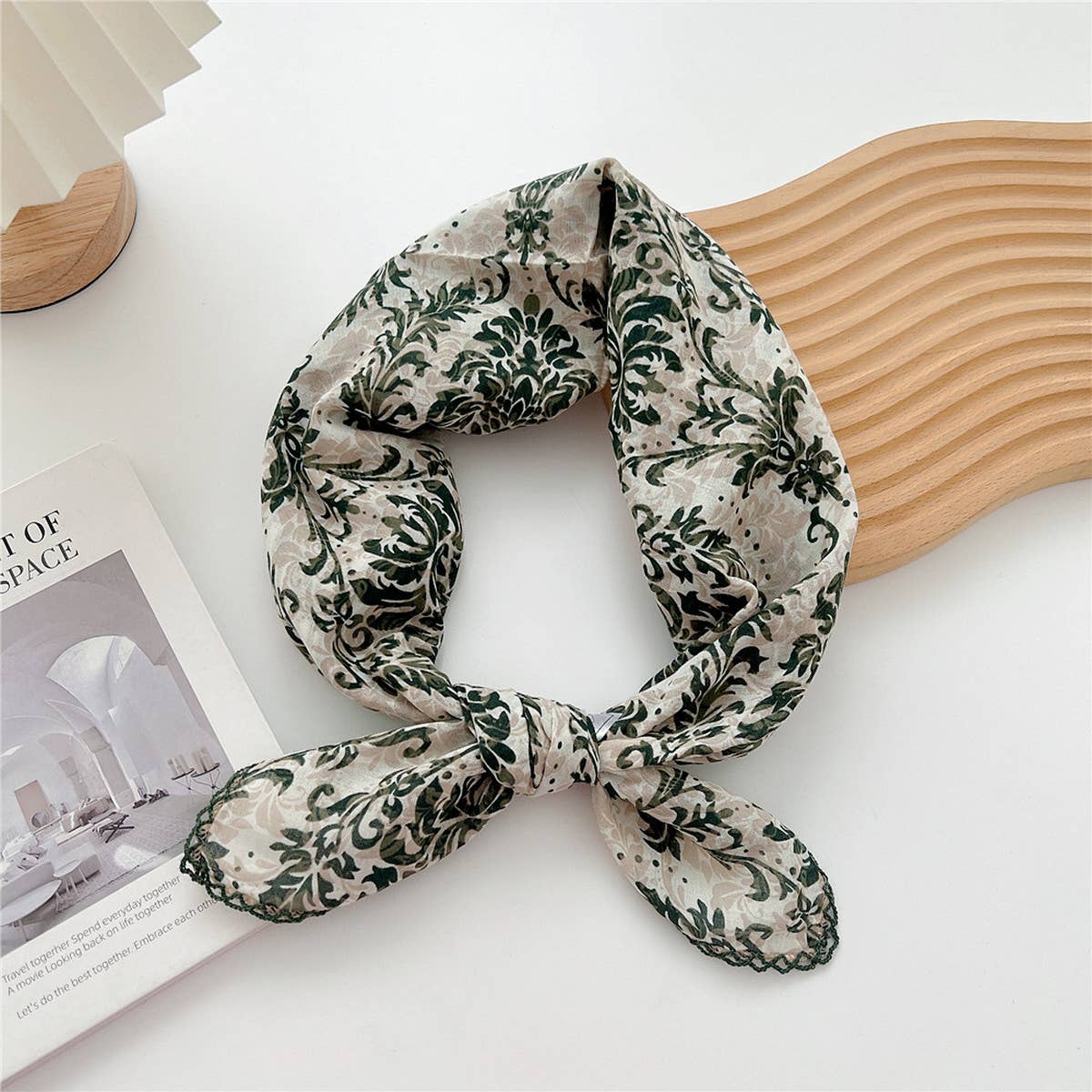 Cotton Linen Square Scarf for Women¡¯s Neck Wrap