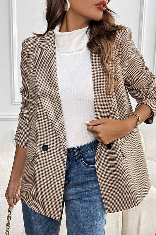 CWOCO1156_SPRING AND AUTUMN CASUAL LAPEL SUIT JACKET