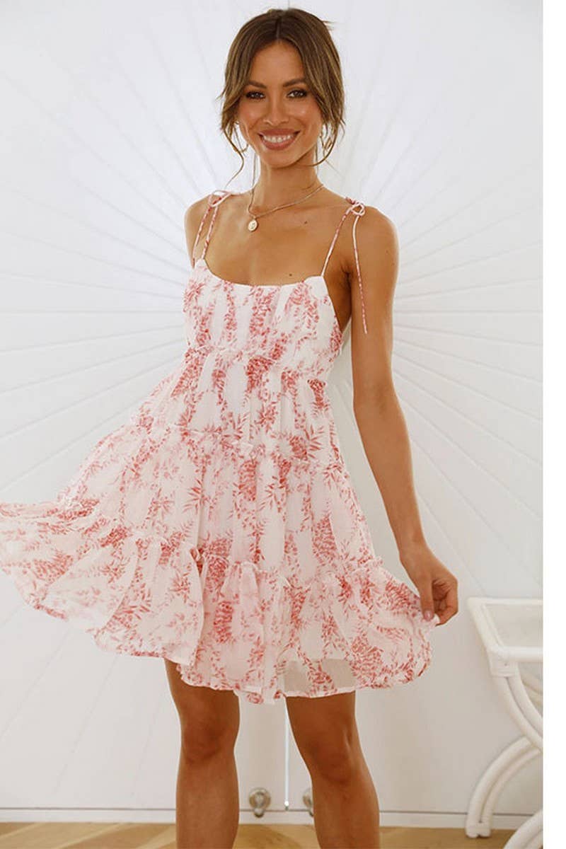 CWDSD3462_SEXY LOW CUT SLEEVELESS MINI DRESS