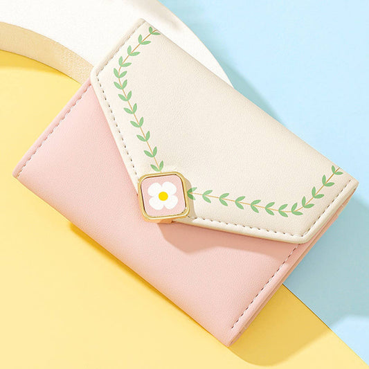 CUTE PRINT MULTIFUNCTIONAL FOLDING WALLET_CWAB1631