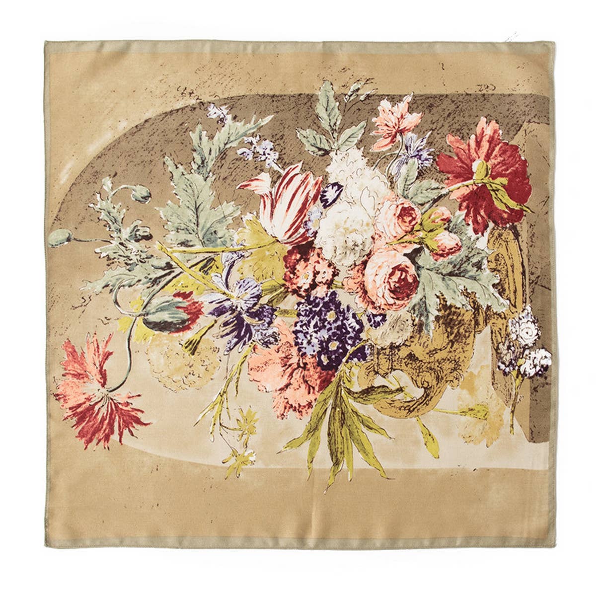 THERMAL SHIRT GEOMETRIC PRINT SCARF