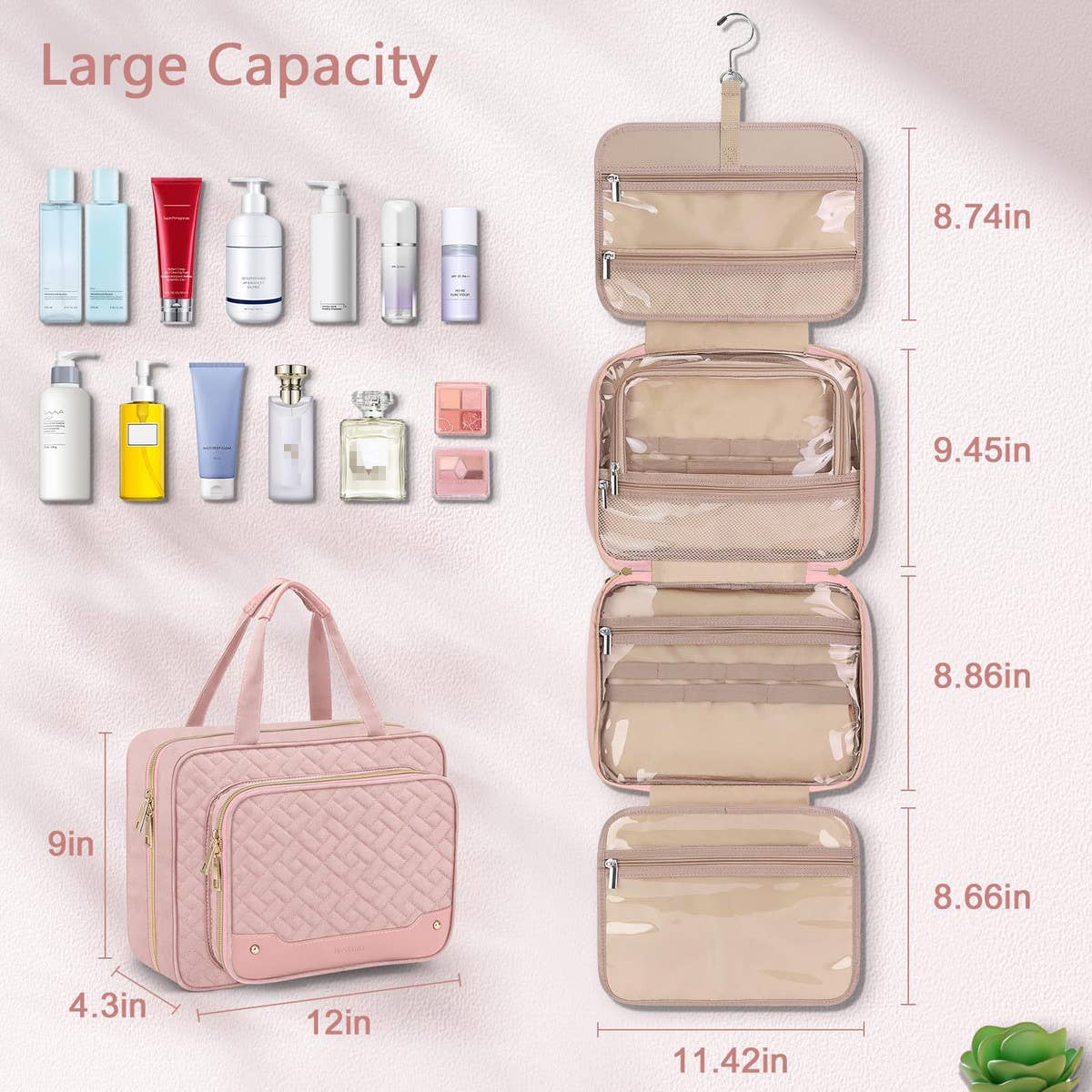WOMEN HANGING TRAVEL TOILETRY BAG_CWAB2352