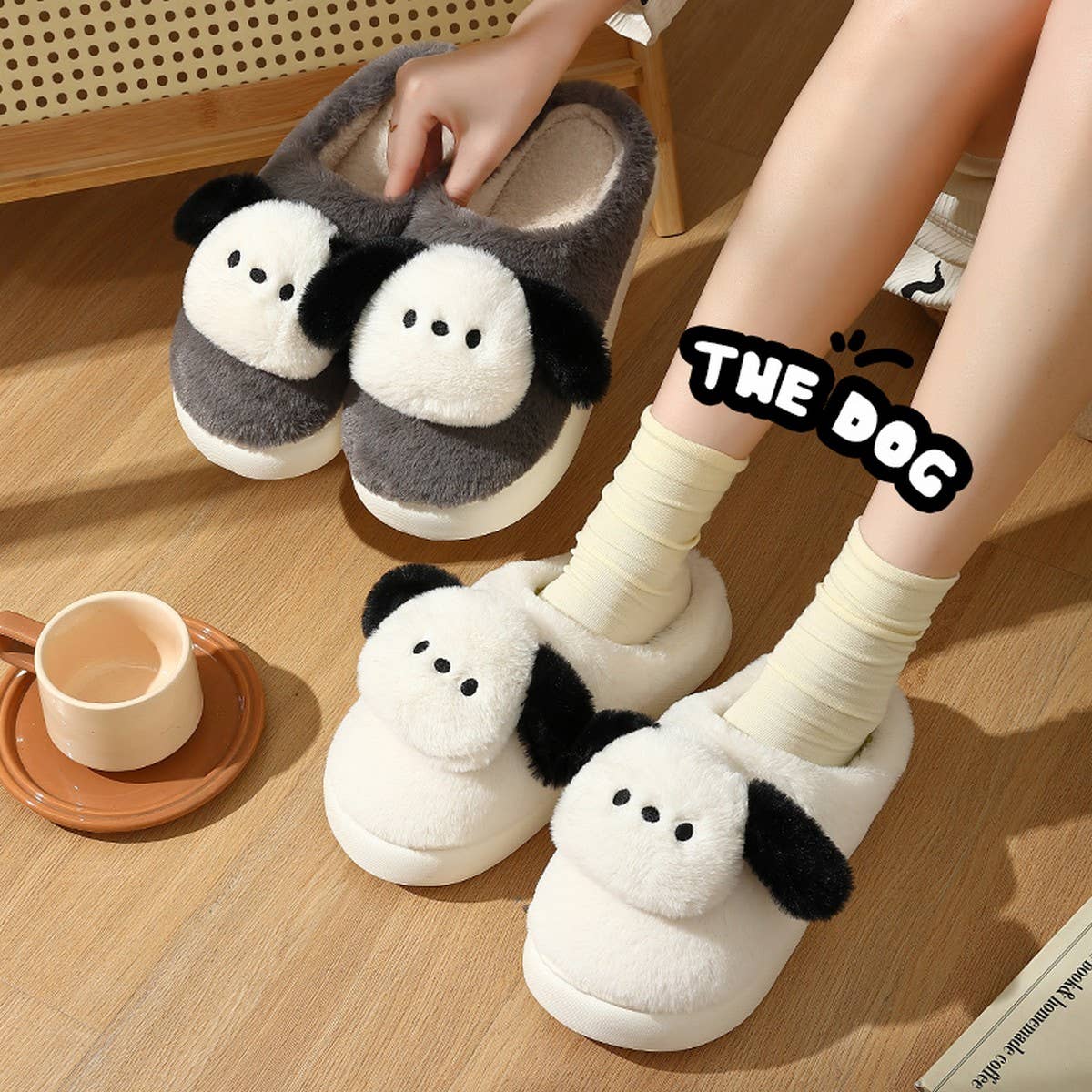 CUTE ANIMAL SLIPPER WARM MEMORY HOUSE SLIPPERS