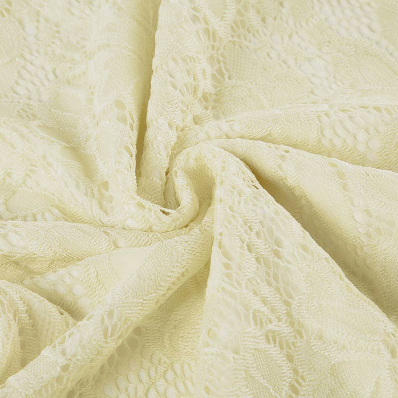 Sexy square neck slim lace A-line halter dress