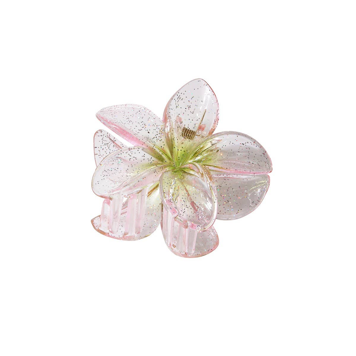 Holiday Large Glitter Egg Flower Hair Claw Clip