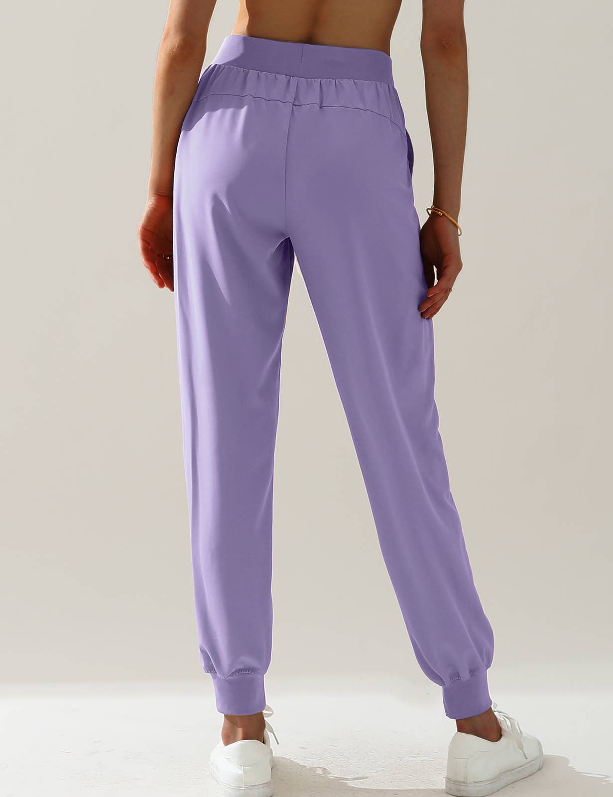 CWBLP423_Elastic Band Waist With Side Pocket Pants