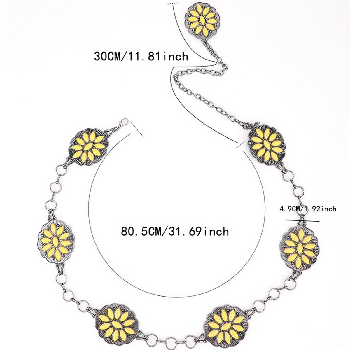 ADJUSTABLE FLOWER WAIST CHAIN_CWABE0625