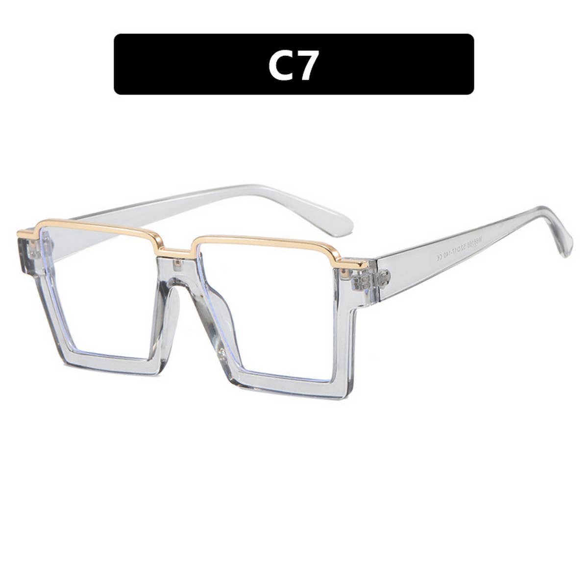 FASHIONABLE SQUARE FLAT GLASSES ANTI-BLUE LIGHT