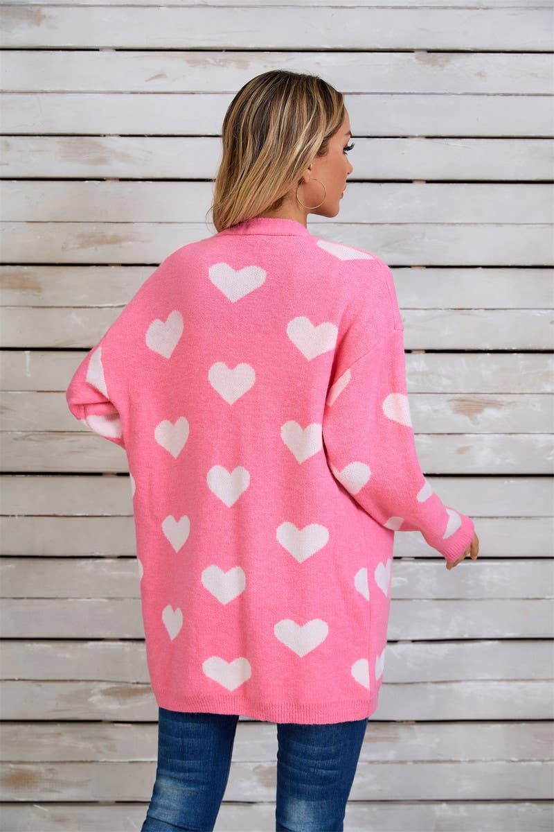 CWOCAL1801_KNITTED VALENTINE'S DAY LARGE HEART SWEATER