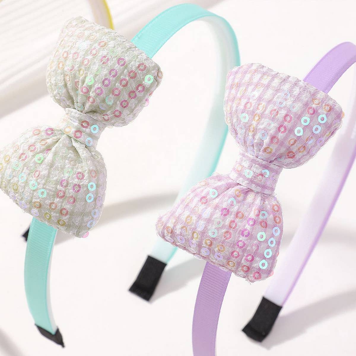 CHILDREN'S BOW 3D SEQUINED HEADBAND