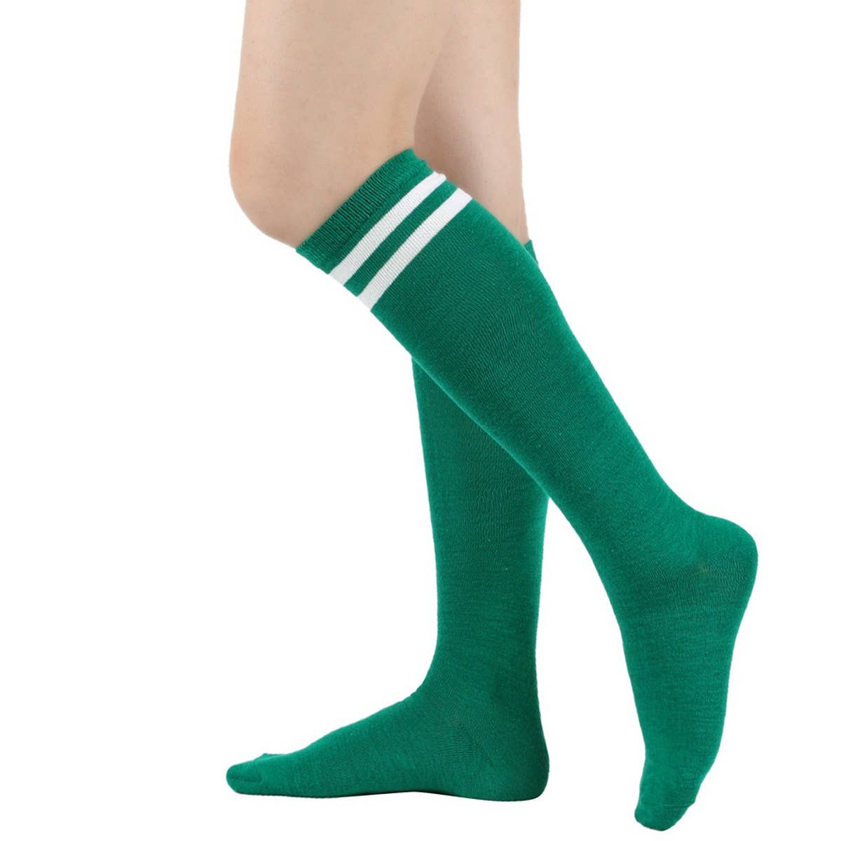 CWMS02670_STRIPED KNEE HIGH SOCKS WOMEN GIRL STYLE