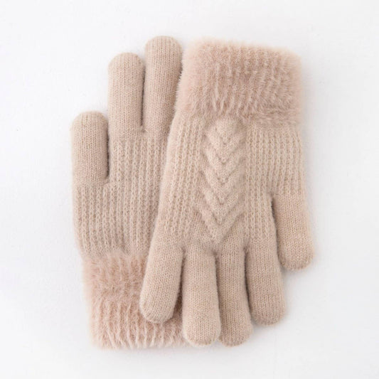 CWAG00570_KIDS WINTER PLUSH DOUBLE LAYER WARM GLOVES