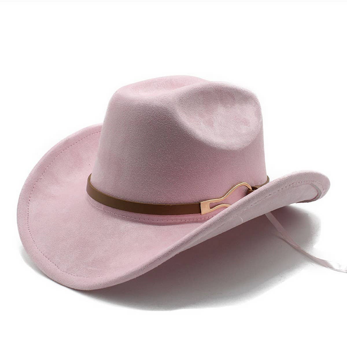 Belt Buckle Western Cowboy Hat Adjustable Brim_CWAH2532