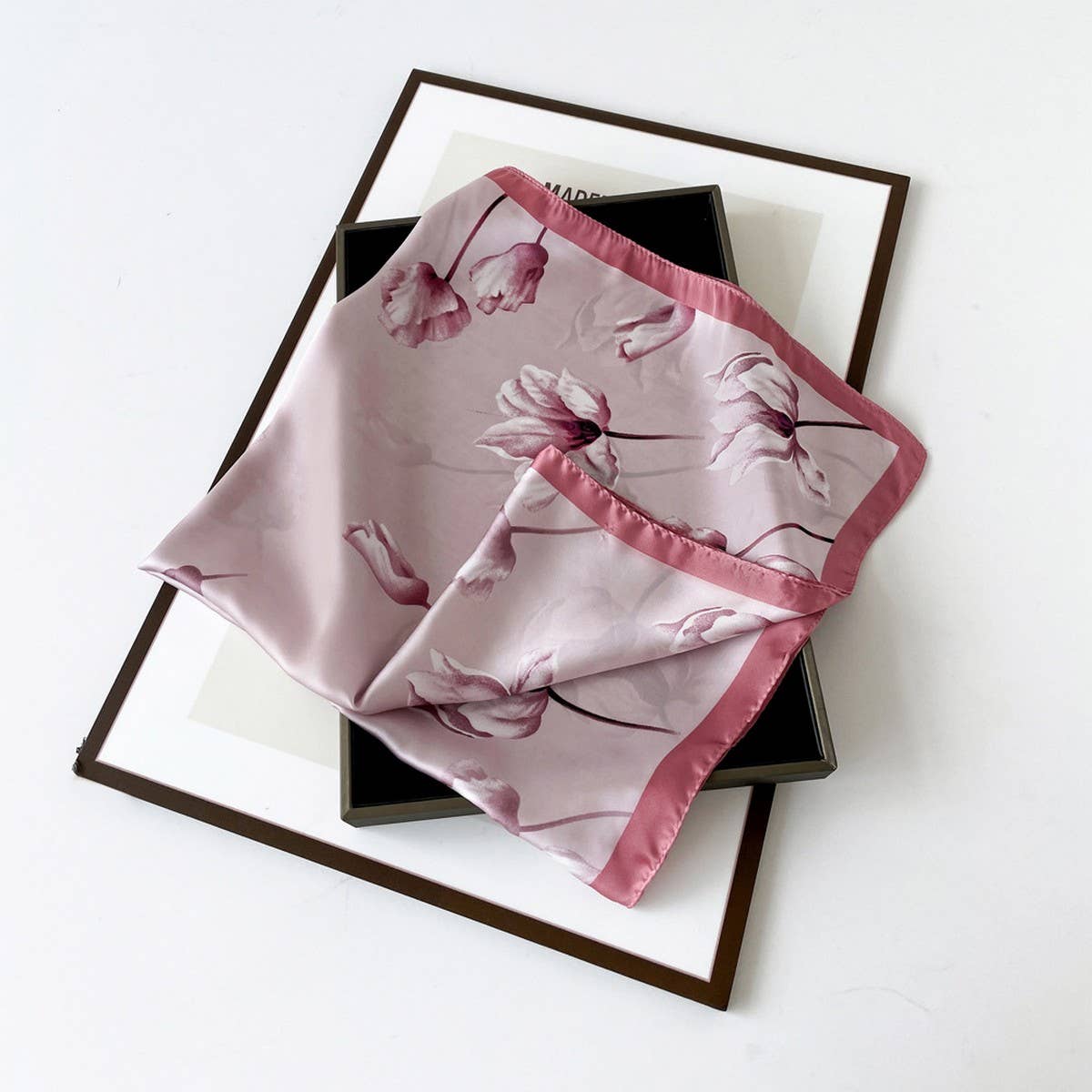 Satin Scarf - Simple Premium Lightweight Square