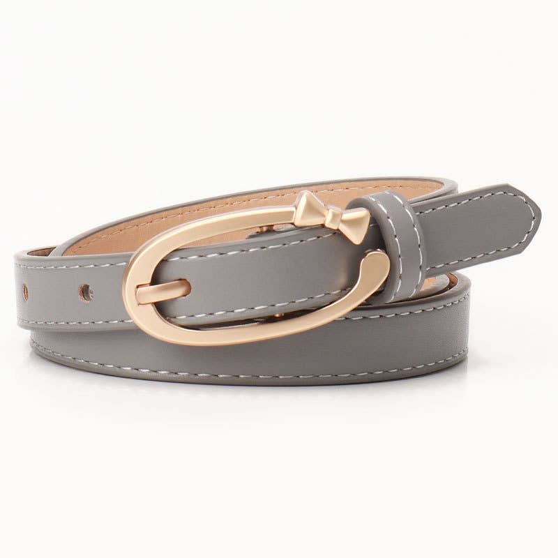 Versatile and simple alloy small bow buckle belt