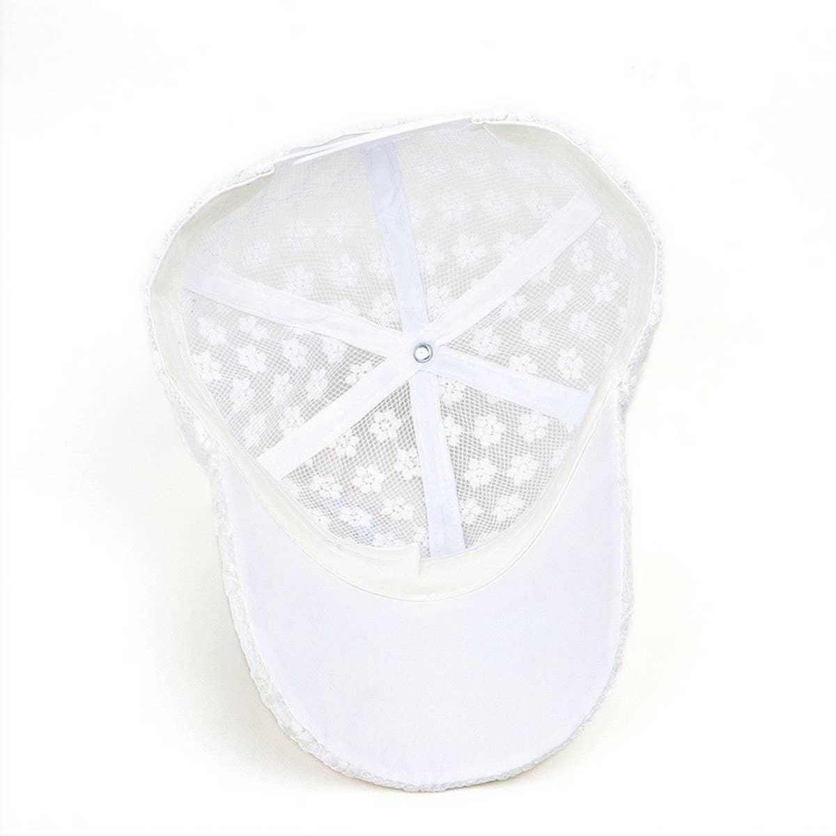 Summer Lace Floral Mesh Baseball Cap CWAH1533