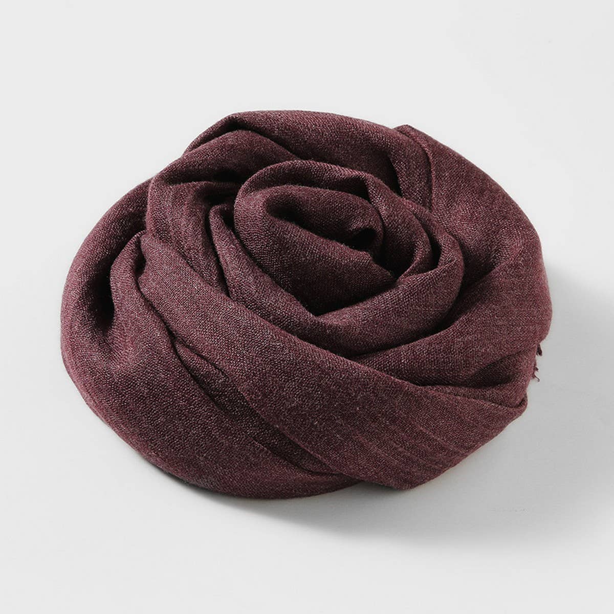 SOLID COLOR LONG LIGHTWEIGHT SCARF WRAP SHAWL_CWASC0204