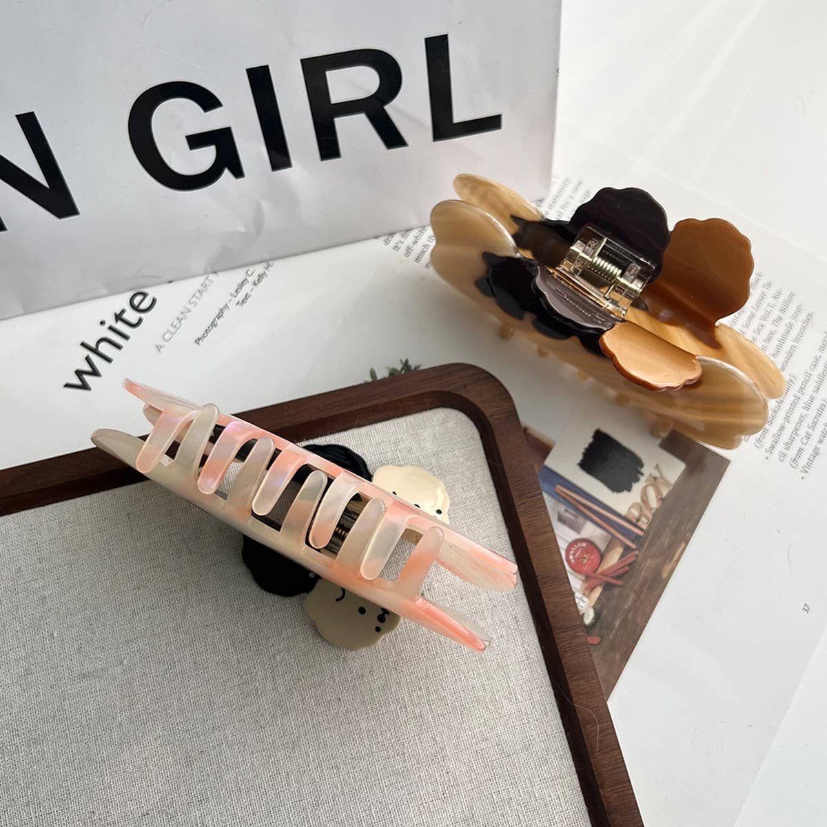 Cute Dog Acetate Hair Claw Clip ? Large Size