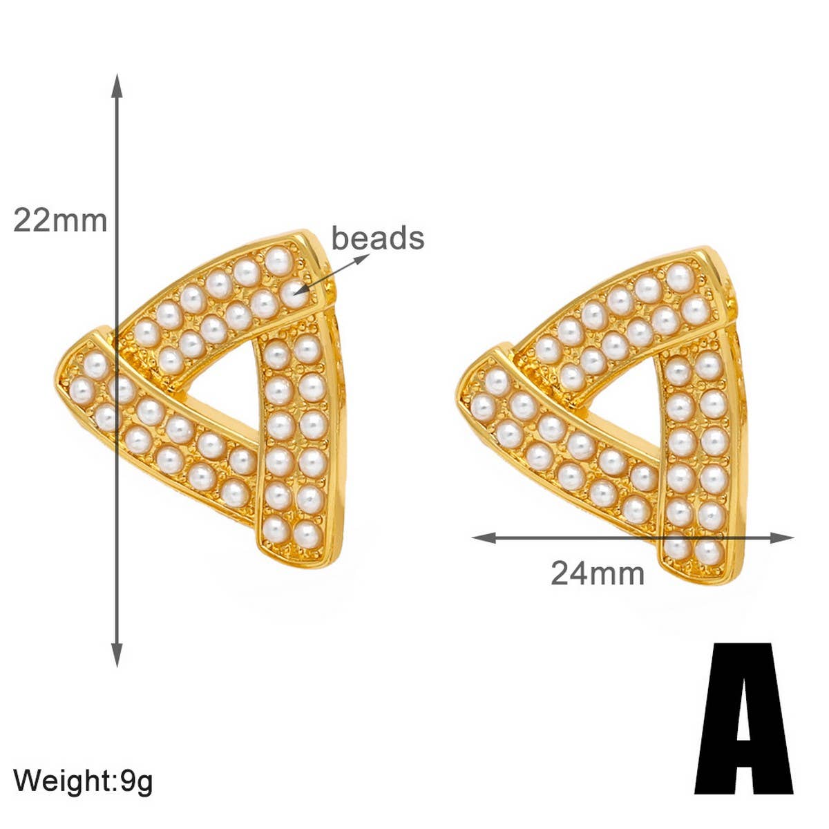 HEART SHAPED PEARL GOLD-PLATED EARRINGS