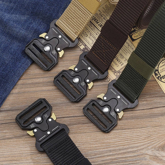OUTDOOR BUCKLE COBRA CANVAS BELT_CWABE0365
