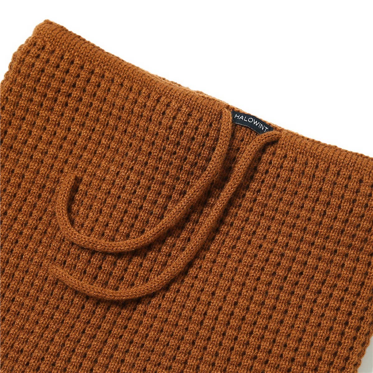 SOLID COLOR WARM VERTICAL STRIPED KNITTED SCARF_CWASC1038