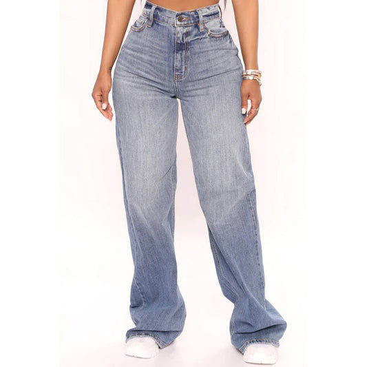 BAGGY HIP HOP STREET WOMEN'S WIDE-LEG JEANS