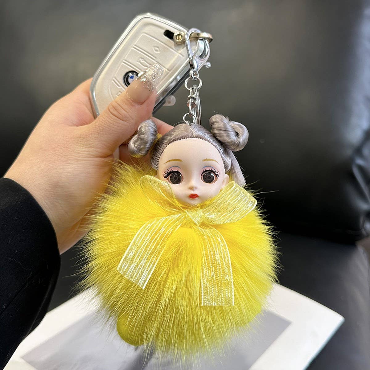CUTE PRINCESS DOLL CAR KEYCHAIN BAG PENDANT