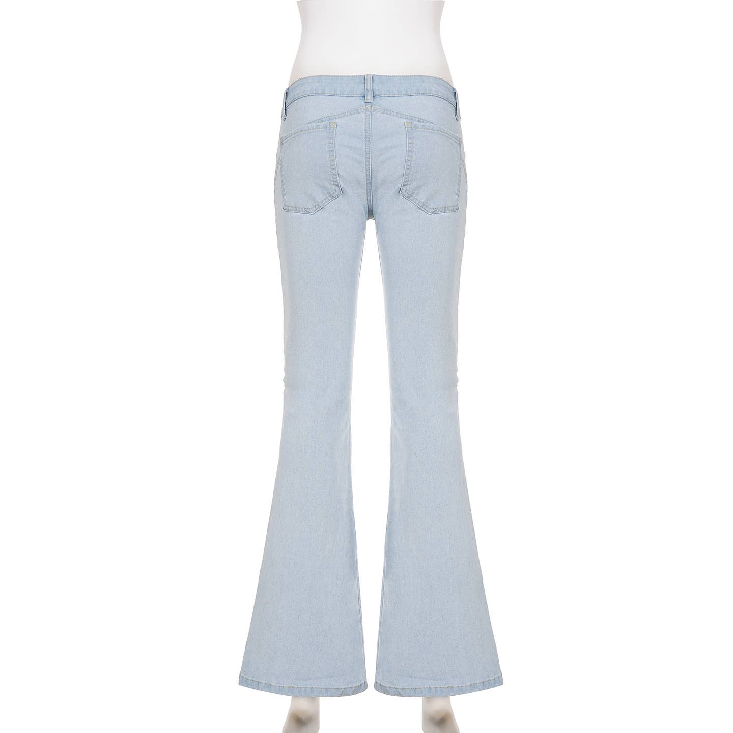 Retro slightly flared stretch skinny jeans