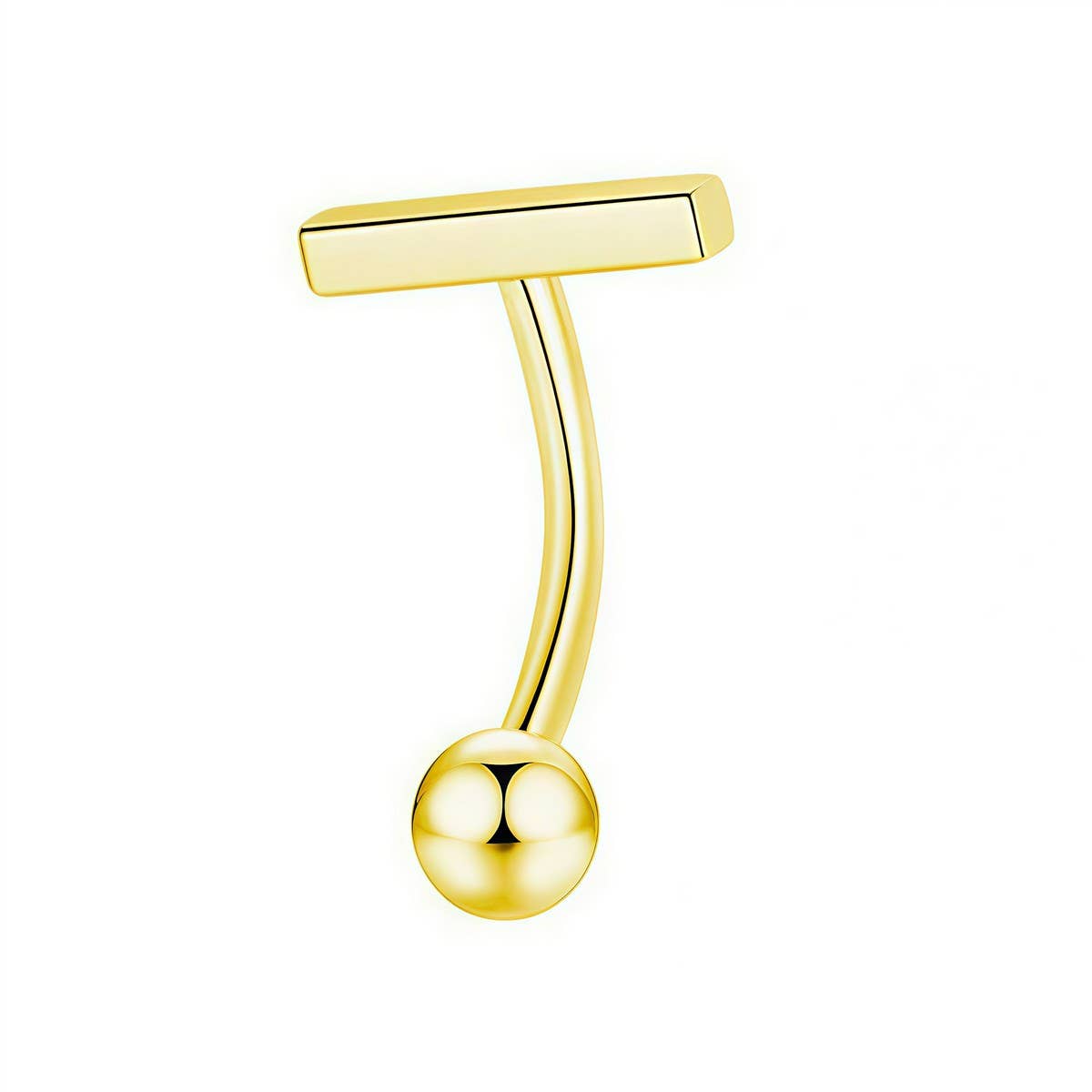 Gold Stainless Steel Belly Ring Navel Piercing