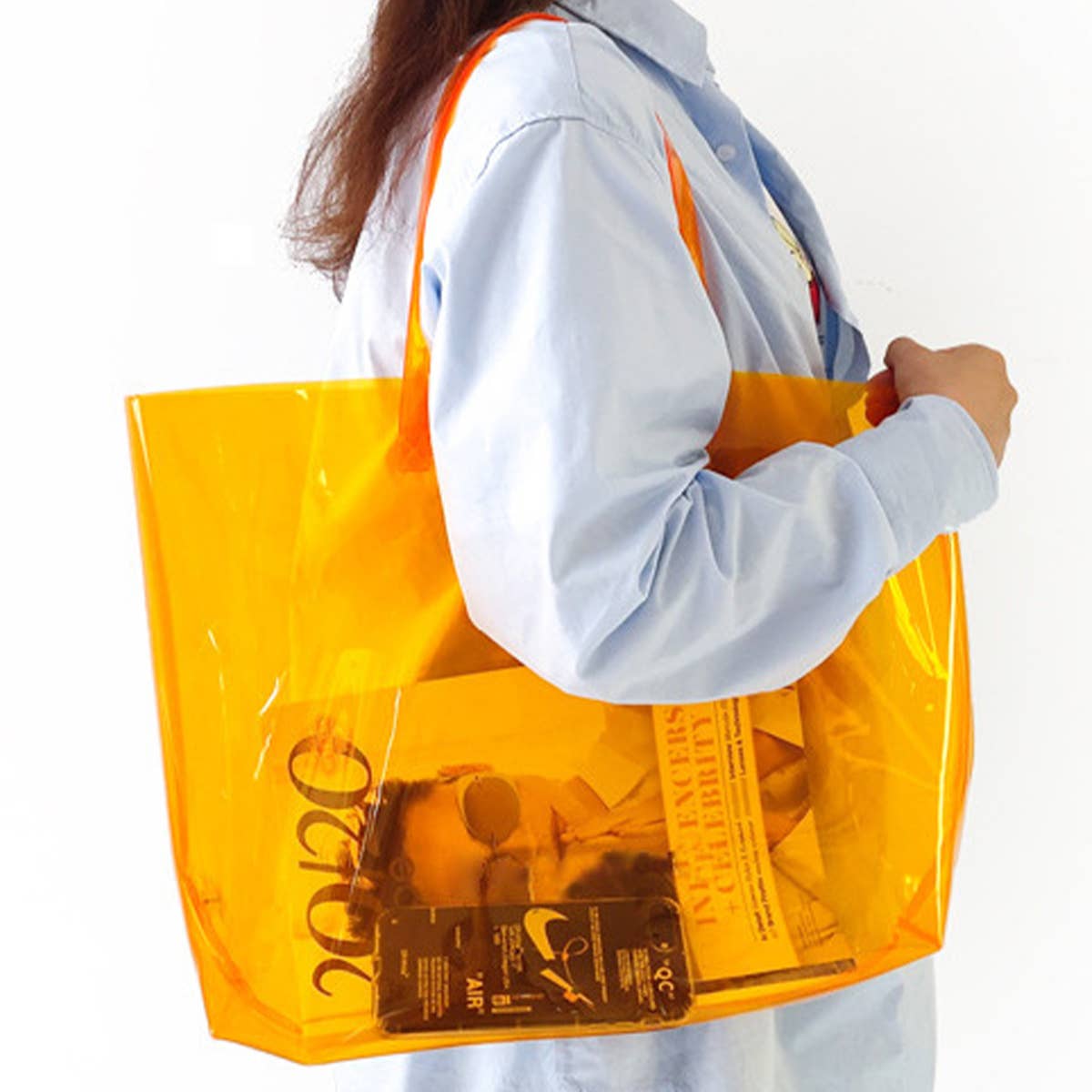 THICKENED TRANSPARENT LARGE CAPACITY HANDBAG_CWAB1451