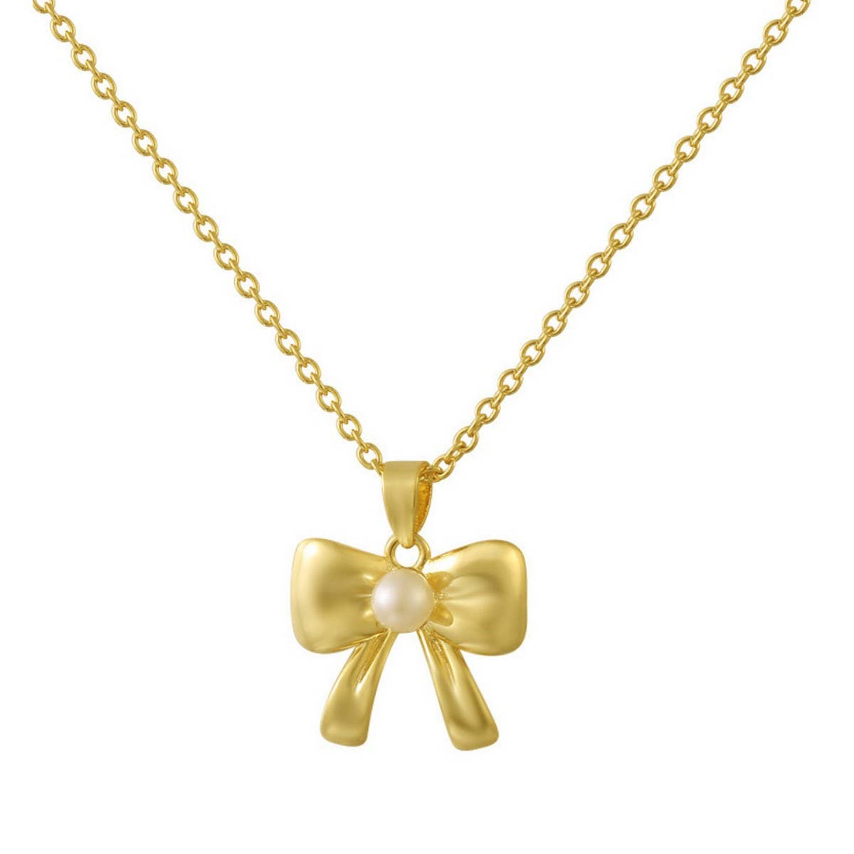 Elegant Bow Necklace for Women Minimalist Luxury