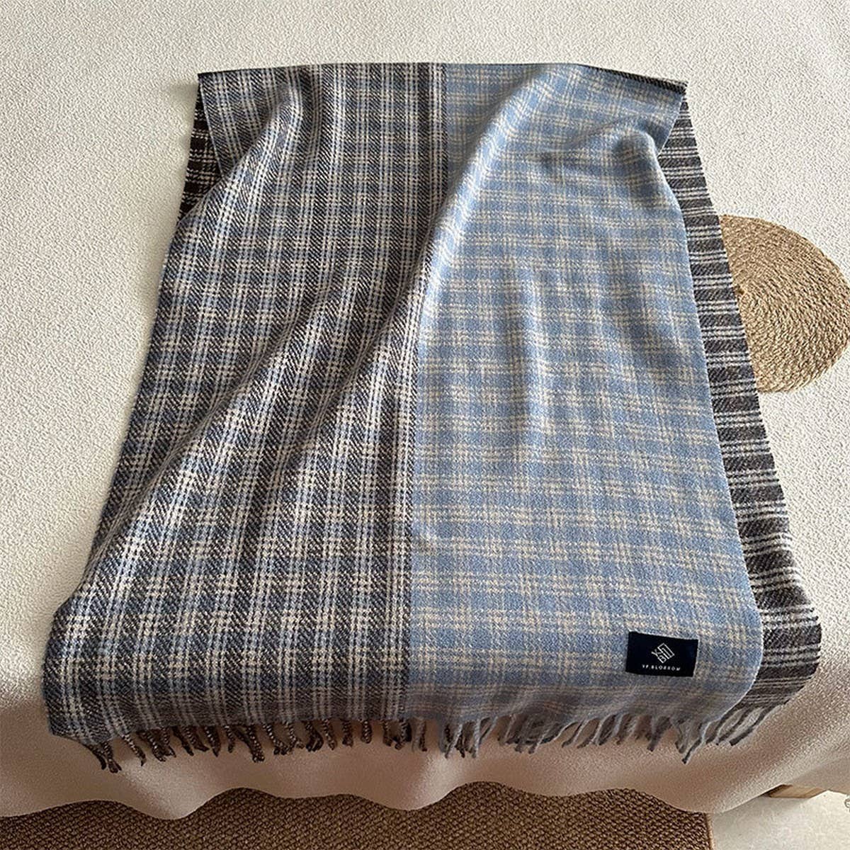 Vintage Plaid Scarf ? Soft Warm Winter Wrap