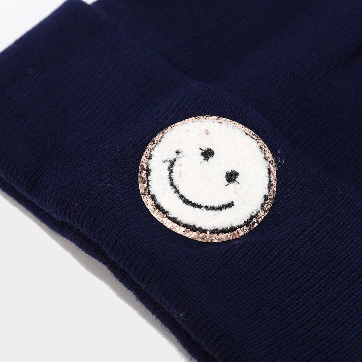 WOOL HAT TRENDY BRAND KNITTED HAT  SMILEY FACE_CWAH2081