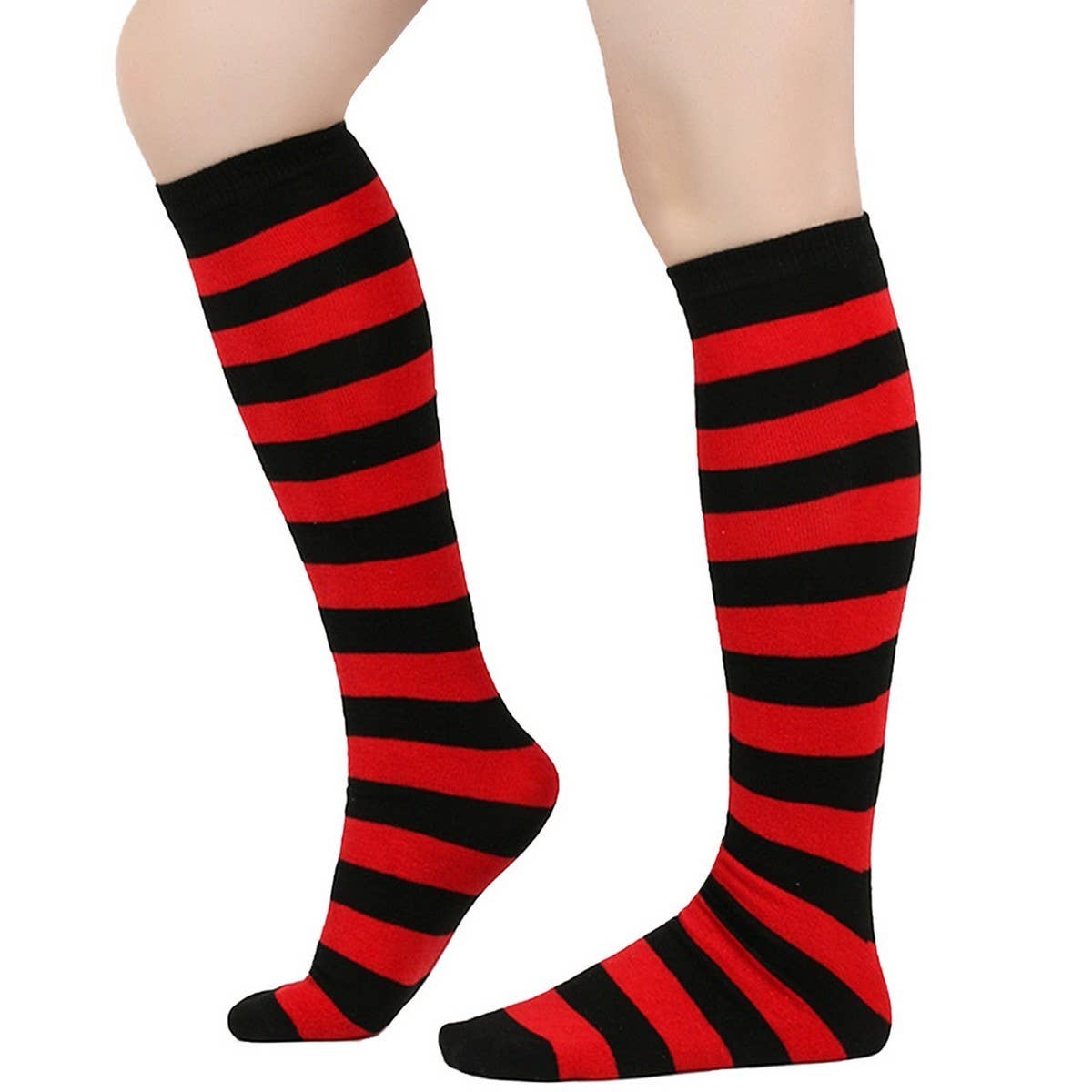 CWMM10073_STRIPED KNEE-HIGH SOCKS FOR CHRISTMAS