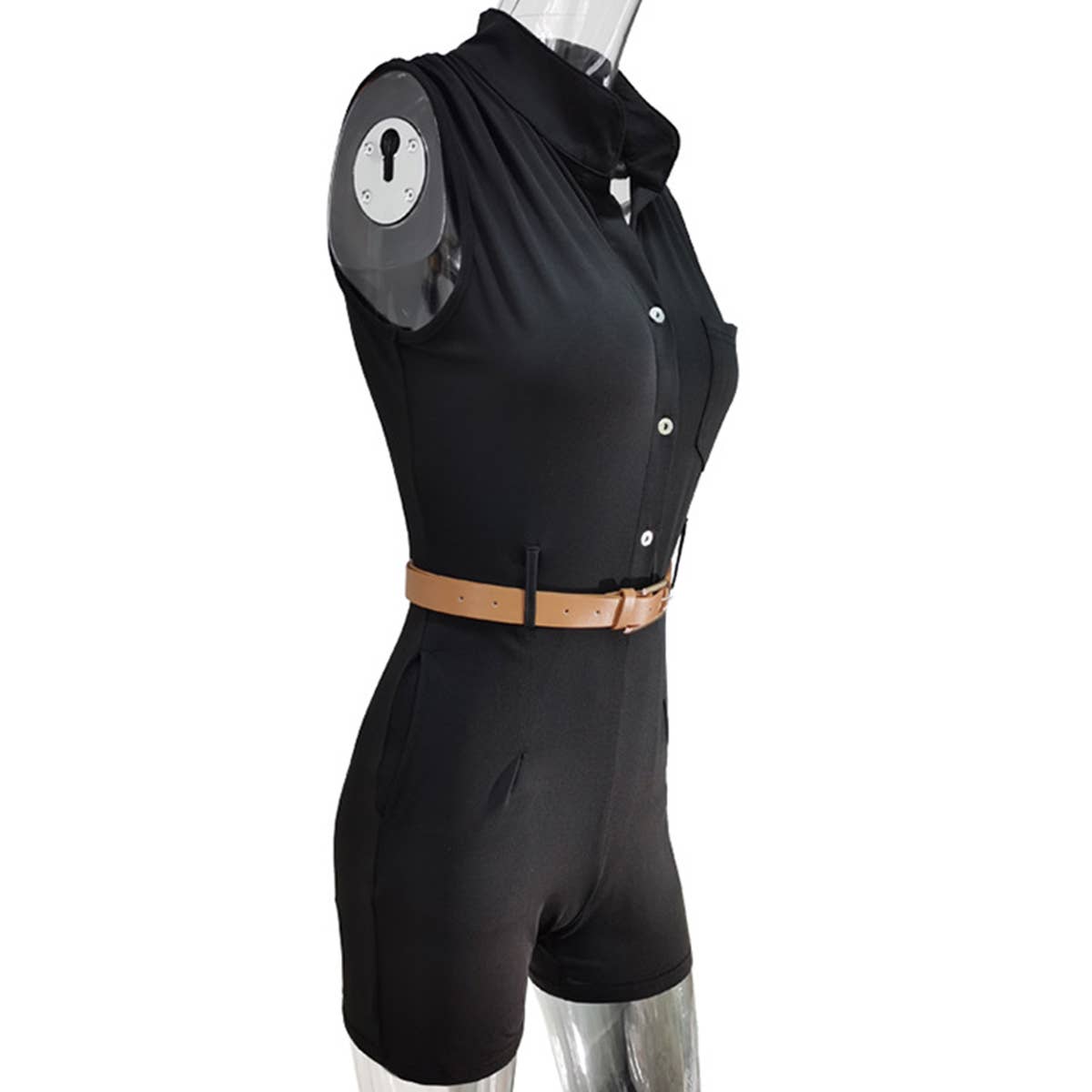 Sexy sleeveless romper