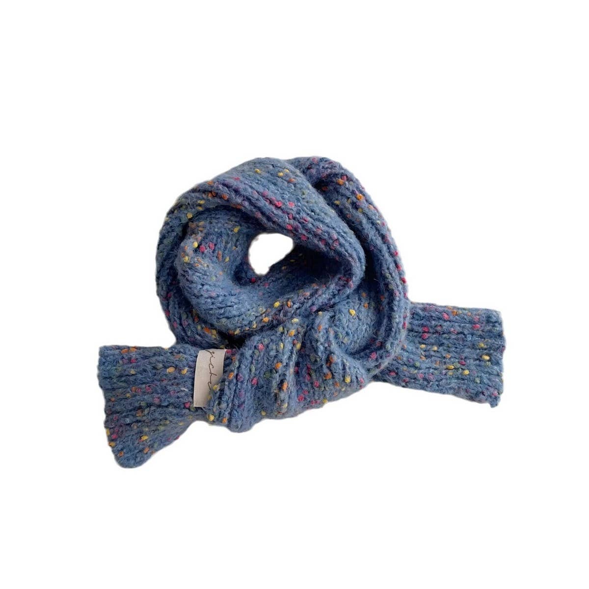 Polka Dot Knit Scarf - Warm Neck Wrap for Kids_CWASC2096