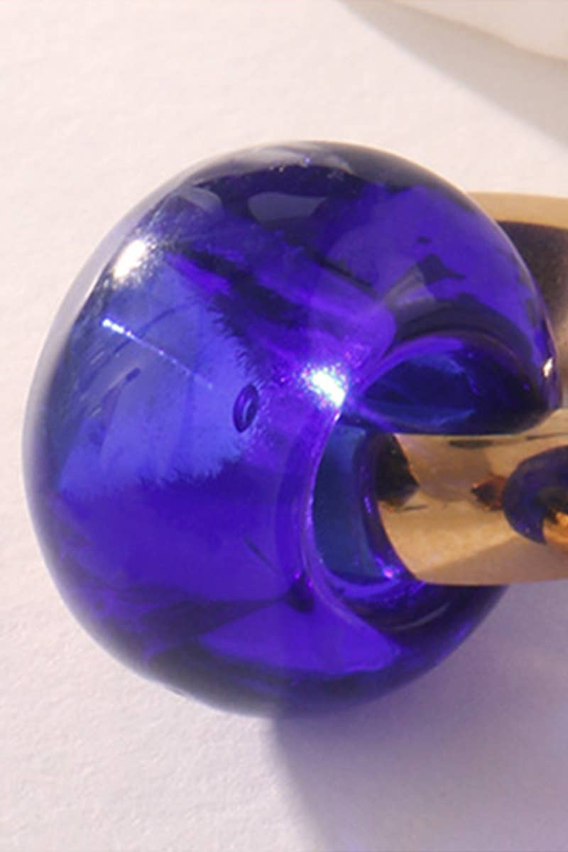 RETRO COLOR  HOOP EARRINGS_CWAJE0477