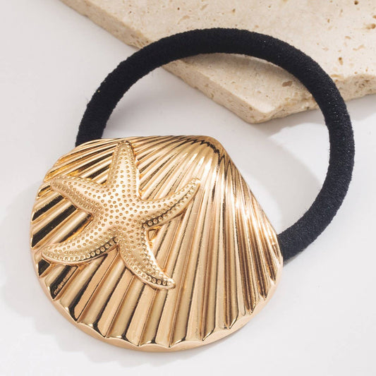 Elegant Leaf Bow Elastic Hair Tie for Women