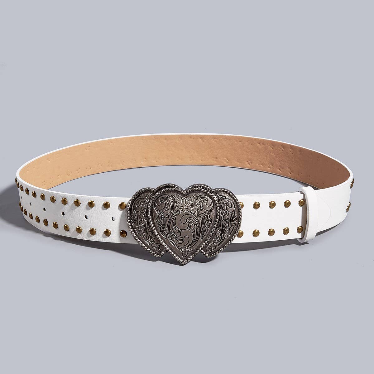 CWABE0561_PUNK HEART TOOL BELT WITH RIVETS