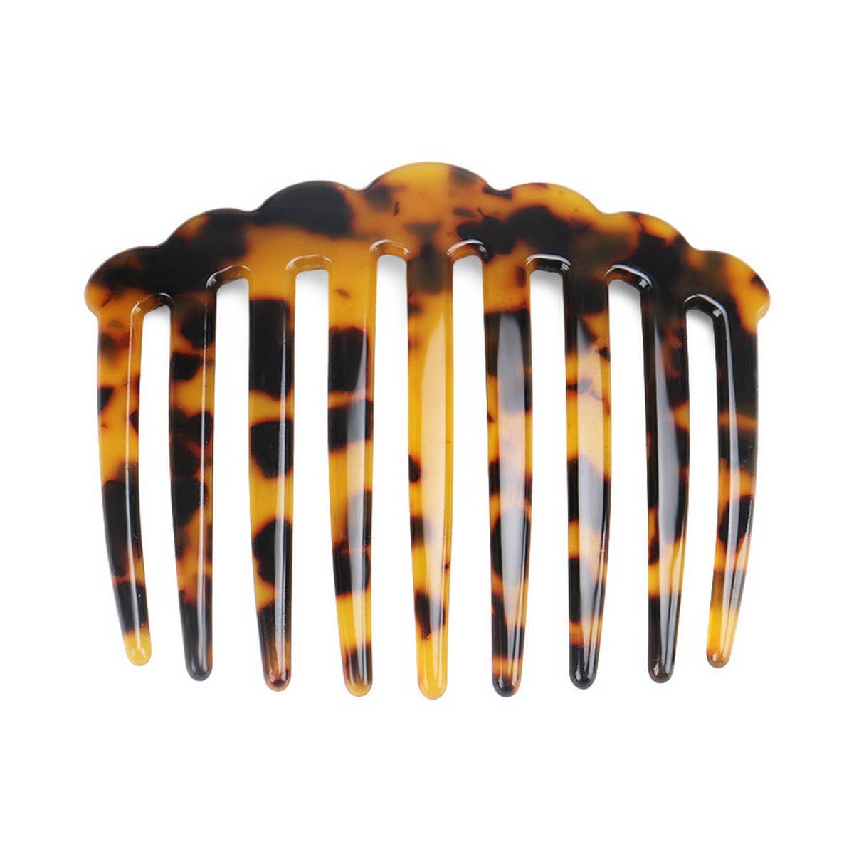 ACETATE HAIR COMB VINTAGE LEOPARD PRINT INSERTCOMB_CWAHA4206