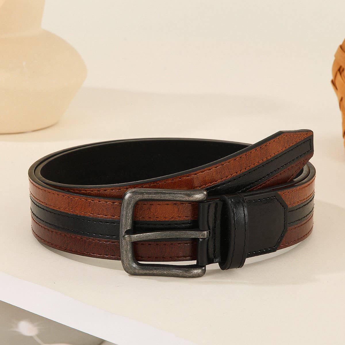 Fashion Patchwork Belt for Casual Business Wear_CWABE1235