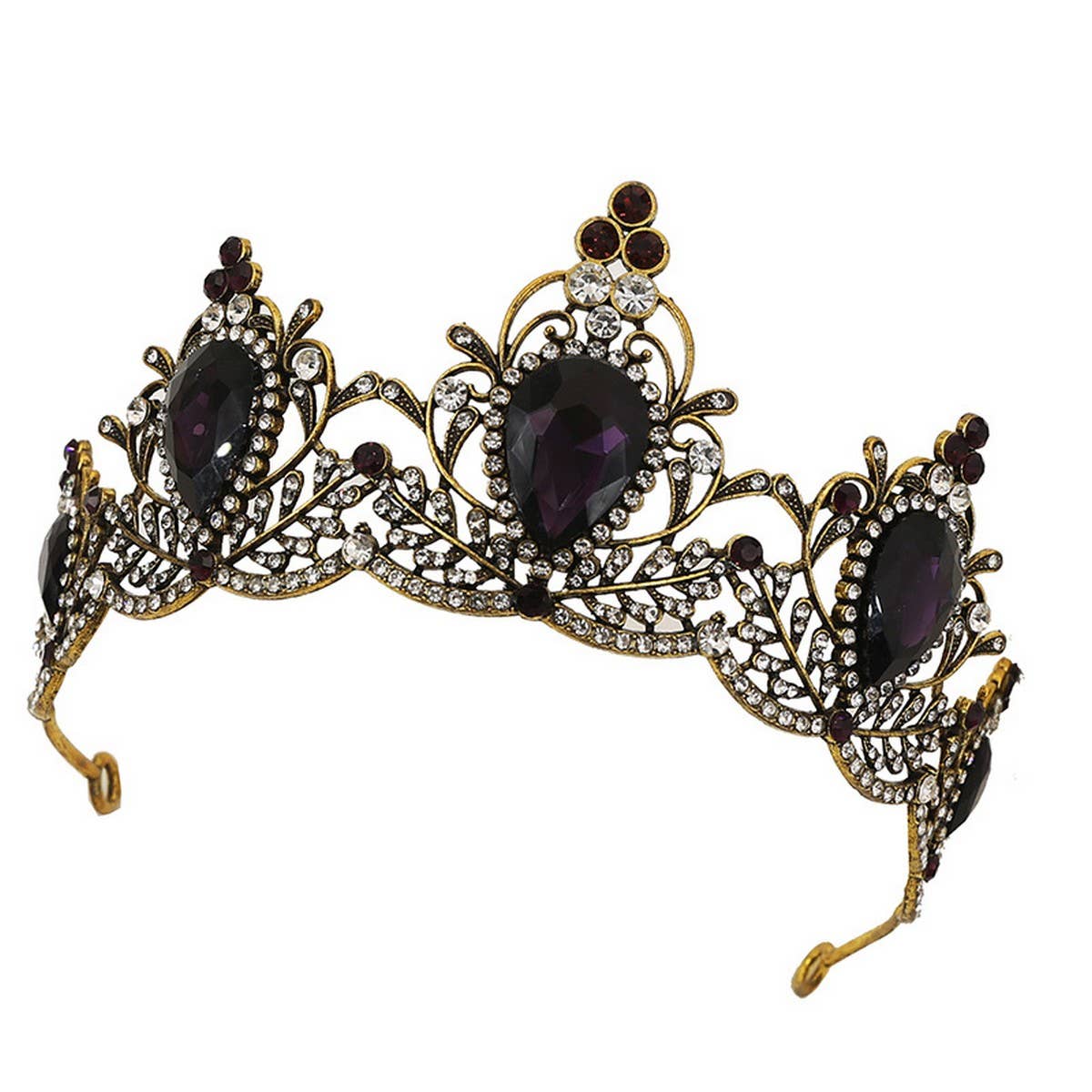 BRIDAL JEWELRY CROWN WEDDING CRYSTAL TIARAS_CWMM2022