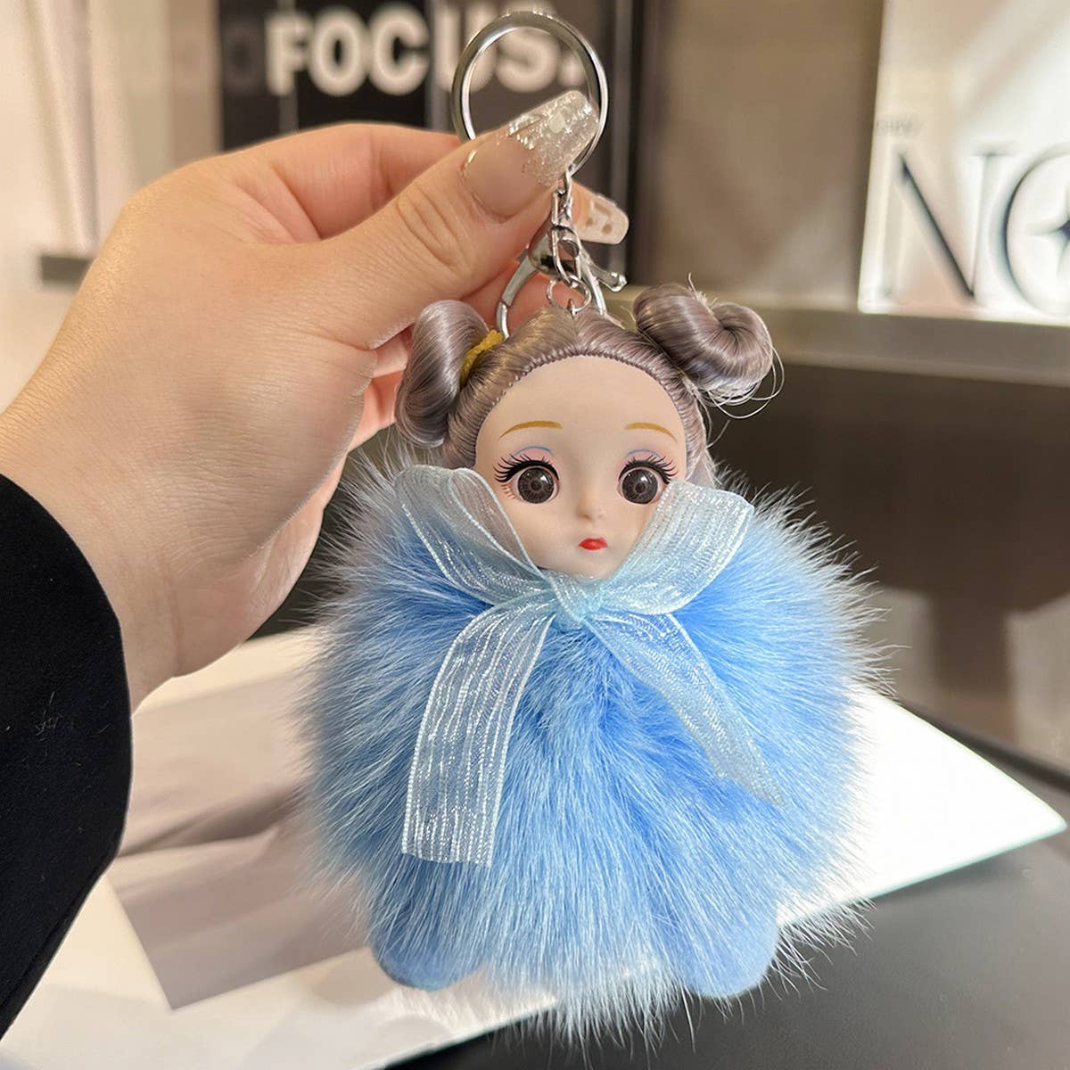 CUTE PRINCESS DOLL CAR KEYCHAIN BAG PENDANT