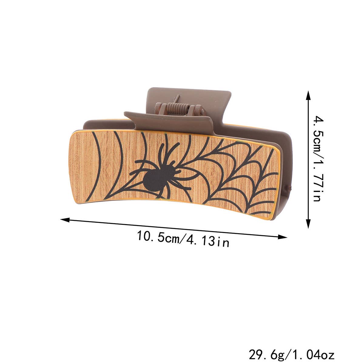 WITCH PRINT LEATHER WESTERN HAIR CLAW CLIPS