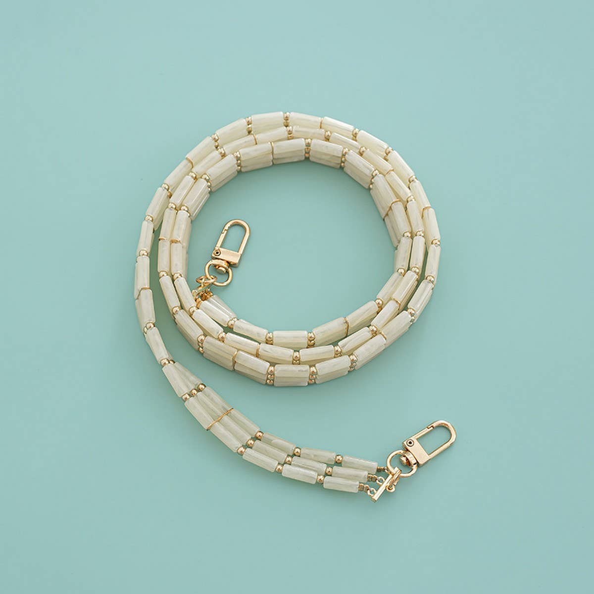 Bamboo Style Acrylic Long Crossbody Handbag Strap_CWMM5118