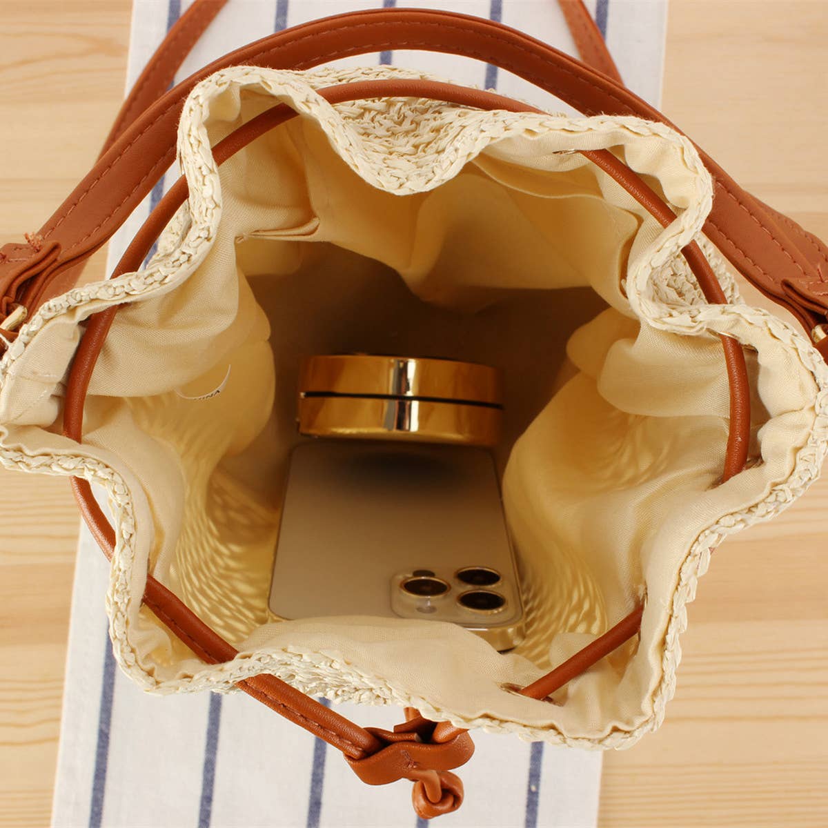 FASHION CROSSBODY BUCKET WOVEN BAG_CWAB2106