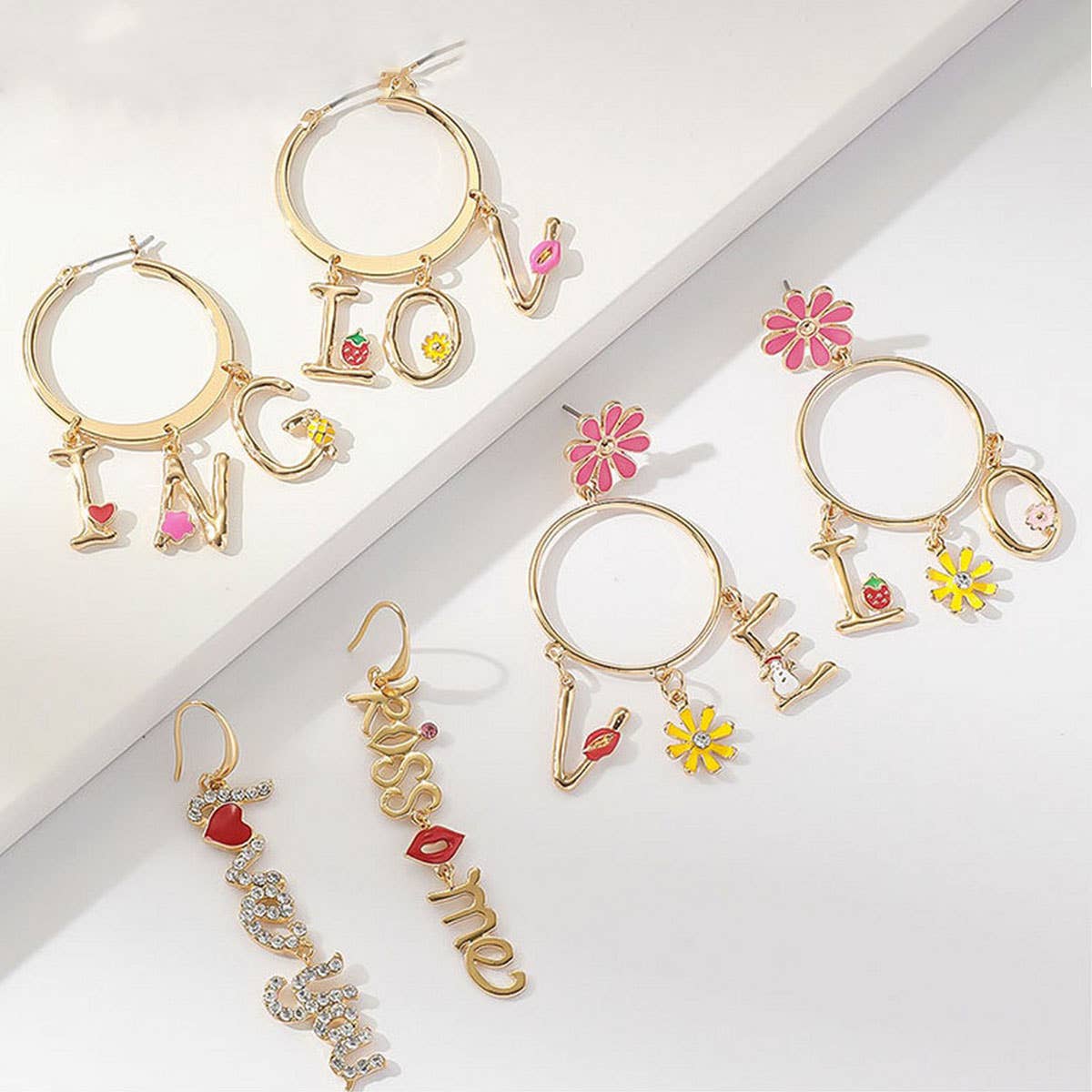 NEW FASHION SWEET GIRL STYLE PENDANT EARRINGS