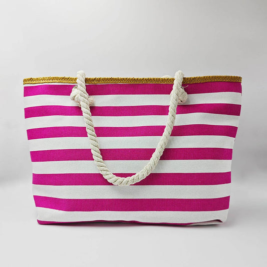 STRIPE CASUAL TRENDY BEACH BAG_CWAB293