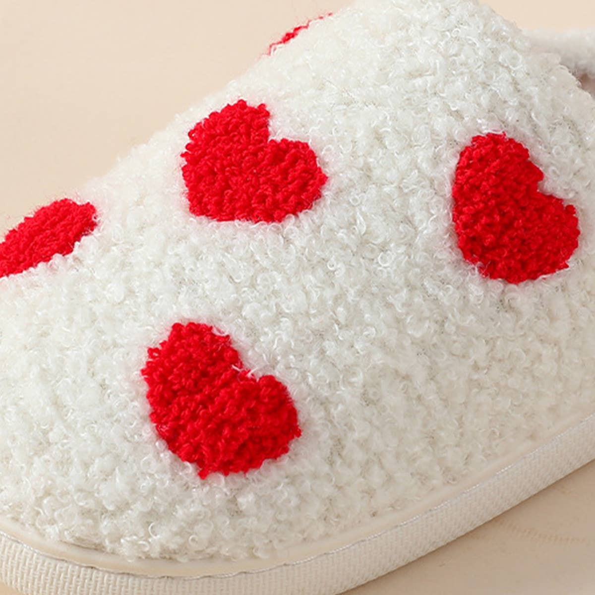 HOME LOVE PATTERN NON-SLIP COTTON SLIPPERS