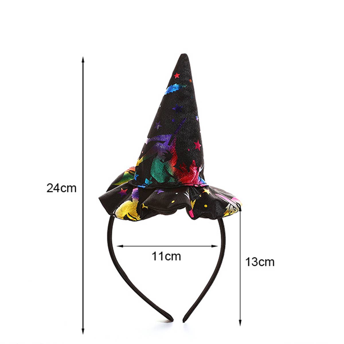 CWAH4024_HALLOWEEN FUNNY ANGEL HAT SKULL HAIR BAND